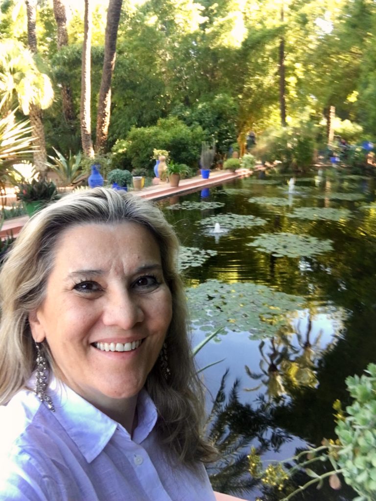 Eu no Jardim Majorelle