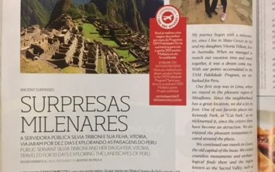 Minha viagem à Machu Picchu na revista de bordo