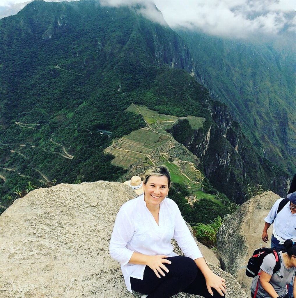 Em Machu Picchu após a subida da Montanha Hayna Picchu